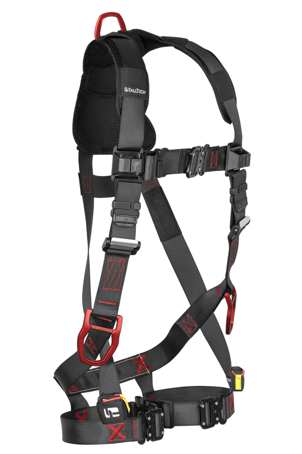FallTech 8142QC FT-Iron 3D Standard Non-Belted Full Body Harness, Quick Connect Buckle Leg Adjustment