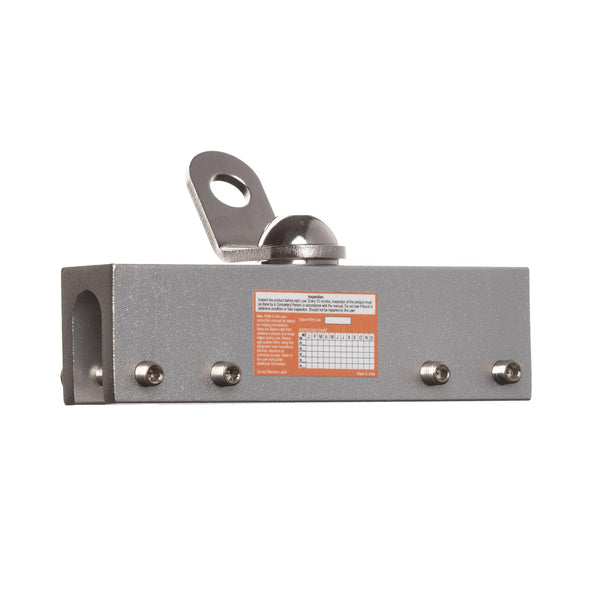 Malta Dynamics A6317 standing seam roof anchor, aluminum body with stainless swivel D-ring
