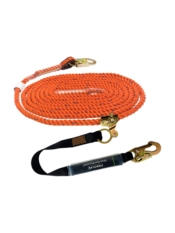 Frontline VLP-RGSS58ES premium vertical lifeline with openable rope grab and shock pack