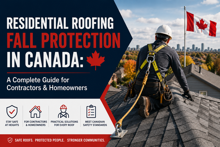 Residential roofing fall protection in Canada