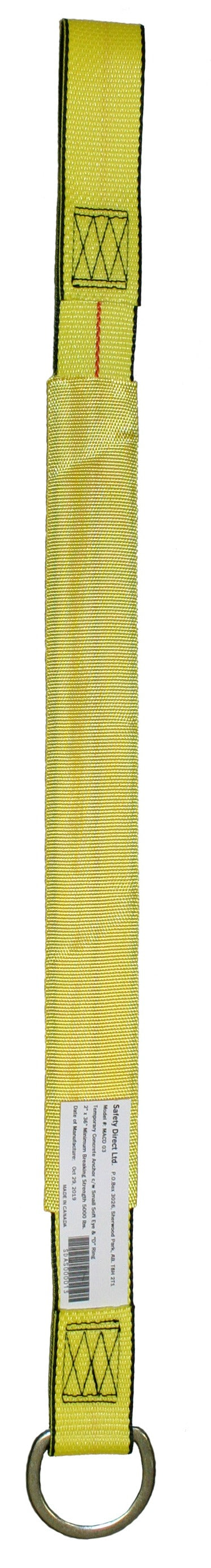 Safety Direct MACD concrete anchor strap with wear pad