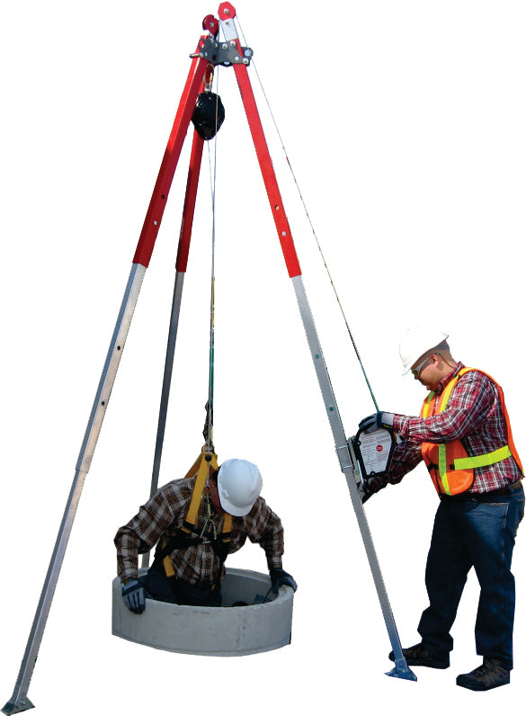 Safety Direct 10 ft confined space tripod with winch (BTT20005)