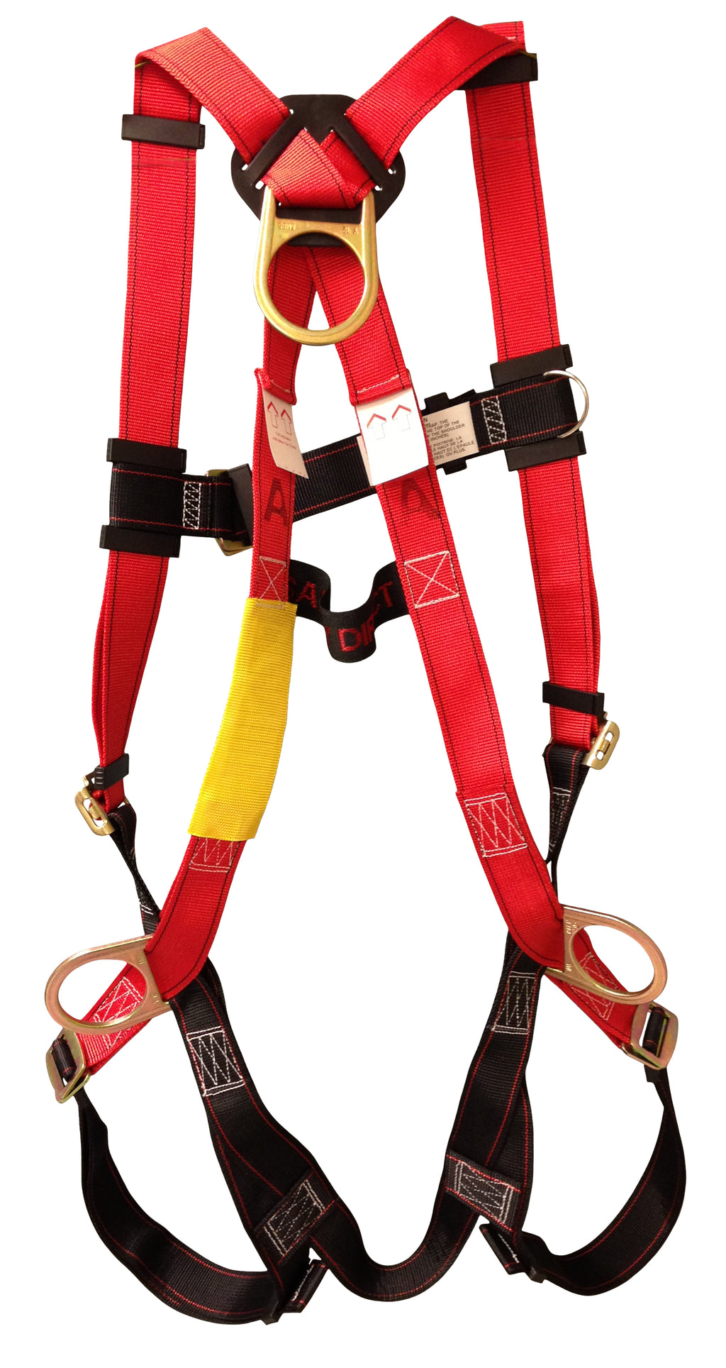 Safety Direct MH1011112 harness, back view with back D-ring