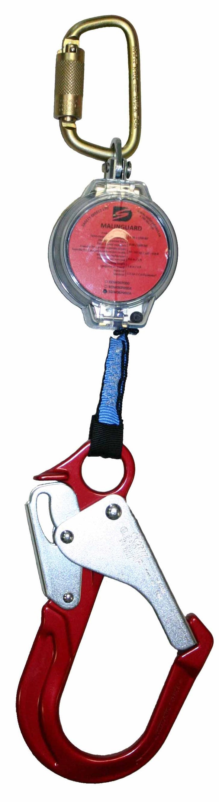 Safety Direct RDW 6 ft web self-retracting device, with aluminum scaffold hook (RDW06P002A)