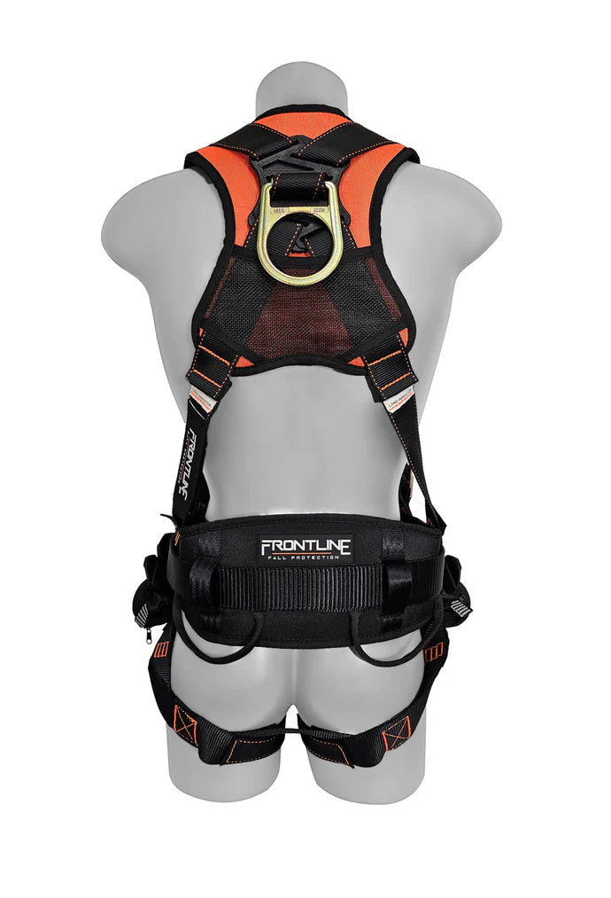 Frontline 100CTB Combat™ Construction Full Body Harness with Tongue Buckle Legs & Trauma Straps | ANSI / OSHA Canada