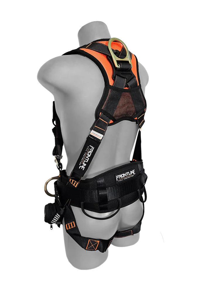 Frontline 100CTB Combat™ Construction Full Body Harness with Tongue Buckle Legs & Trauma Straps | ANSI / OSHA Canada