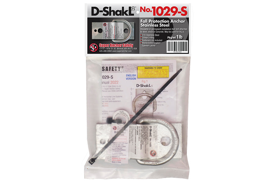 Super Anchor 1029-S stainless D-ShakL2, retail pack
