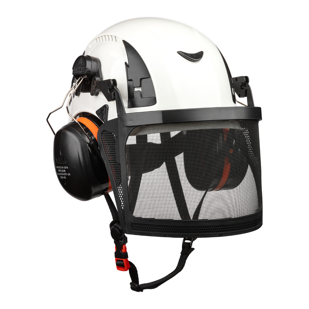Malta Dynamics Arborist helmet kit, earmuffs detail