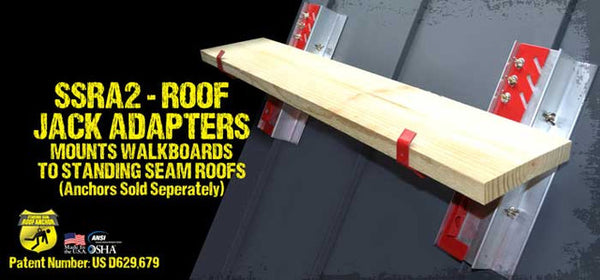 SSRA2 Walkboard System for Standing Seam Metal Roofs – Non-Penetrating Access Platform | Ships from Canada