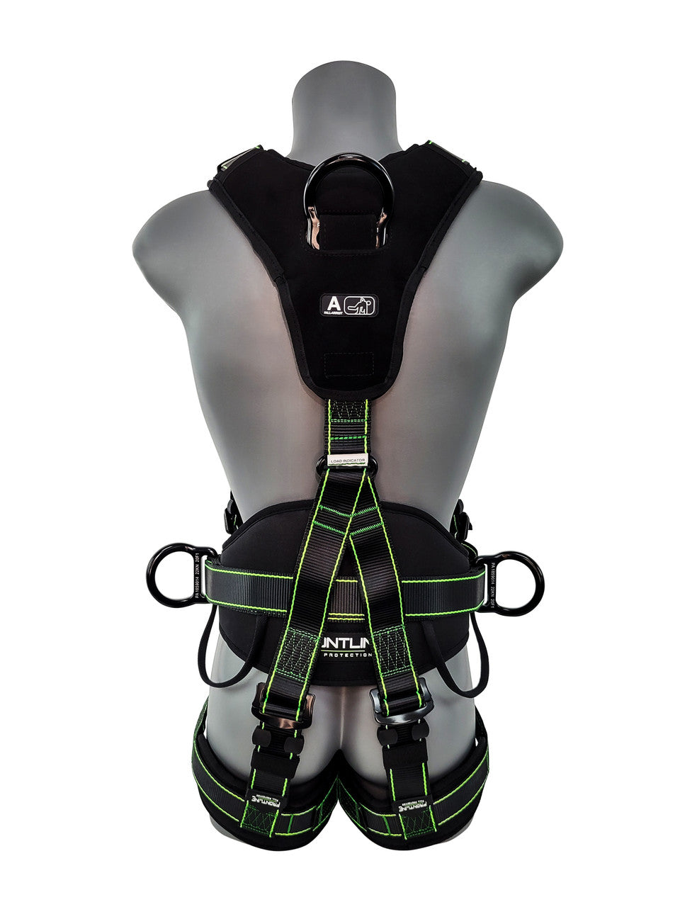 Frontline 200RE Elite Lite climbing rescue harness, back view