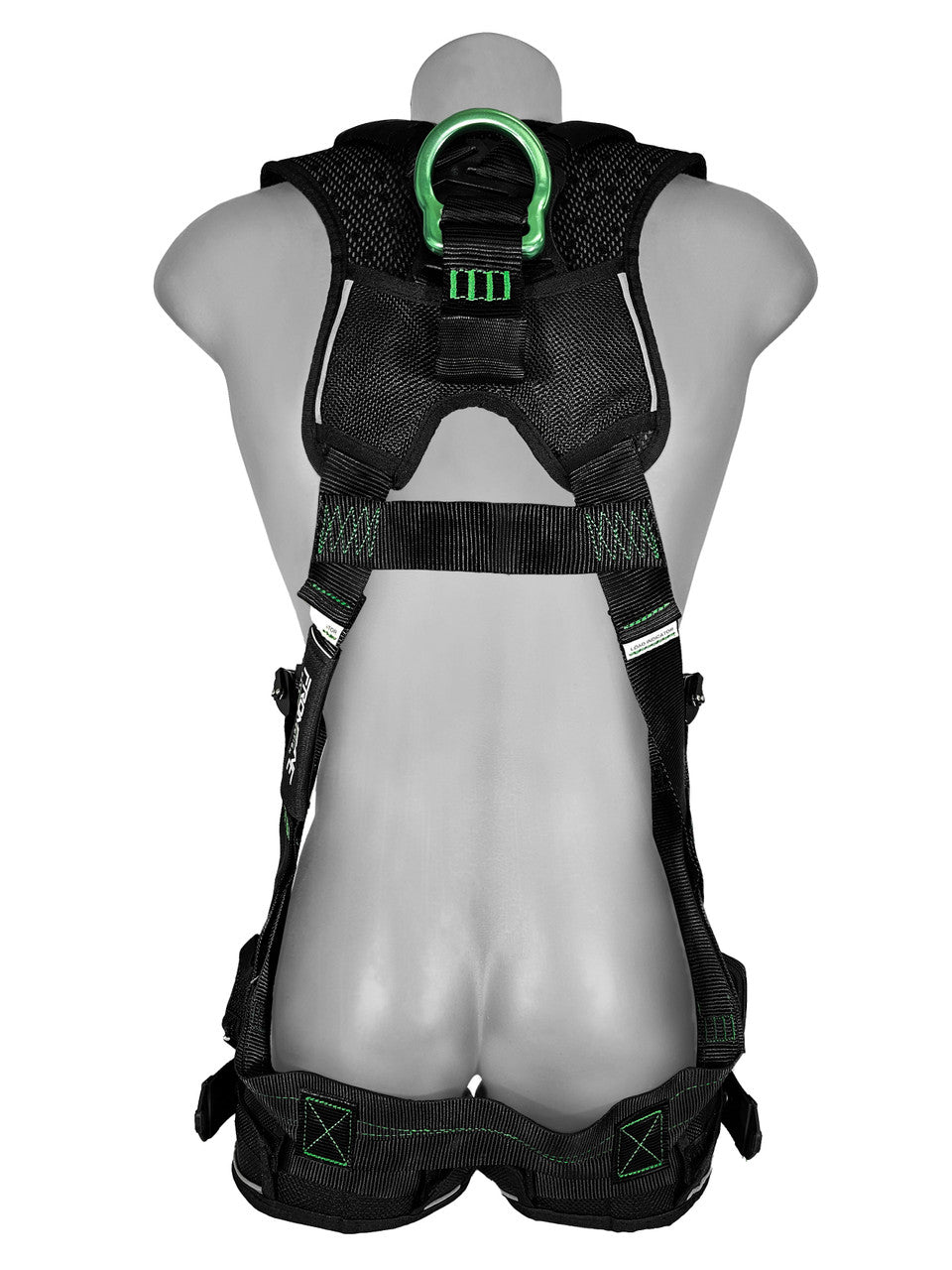 Frontline 250VTB harness back with aluminum D-ring and twin-SRL web loop