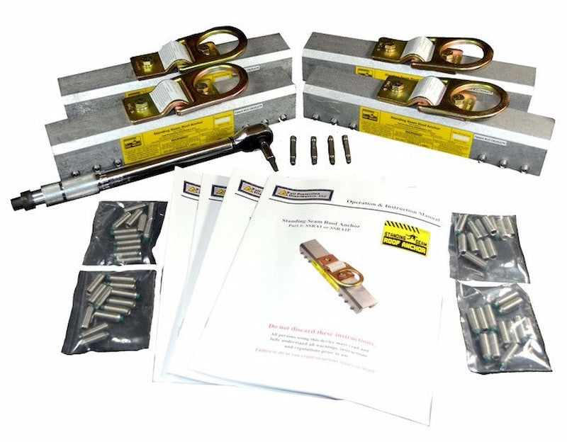SSRA1 4-Piece Pro Pack, 4 Anchors + Nylon Tip Screws + Torque Wrench | Fall Protection Canada