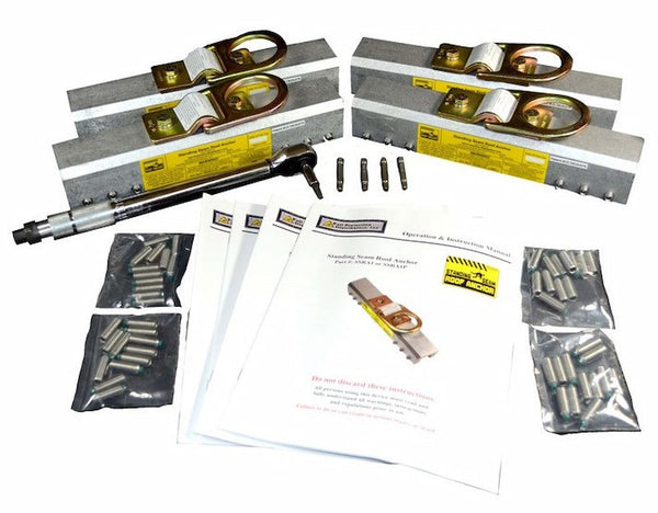 SSRA1 4-Piece Pro Pack, 4 Anchors + Nylon Tip Screws + Torque Wrench | Fall Protection Canada
