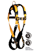 FallTech 7021FD Journeyman Flex Climbing Harness with Sternal D-Ring