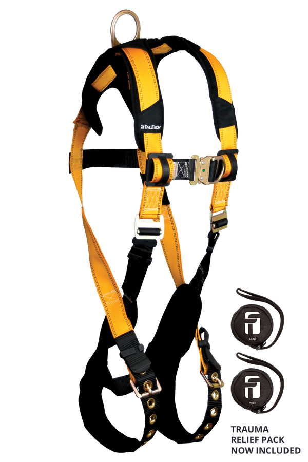 FallTech 7021FD Journeyman Flex Climbing Harness with Sternal D-Ring