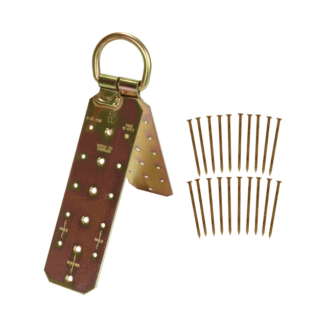 FallTech 7410 Hinged Reusable Wood Roof Anchor | OSHA 1926.502