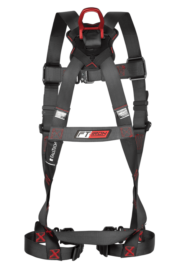 FallTech 8141 FT-Iron 1D Harness, Quick Connect | CSA Z259.10