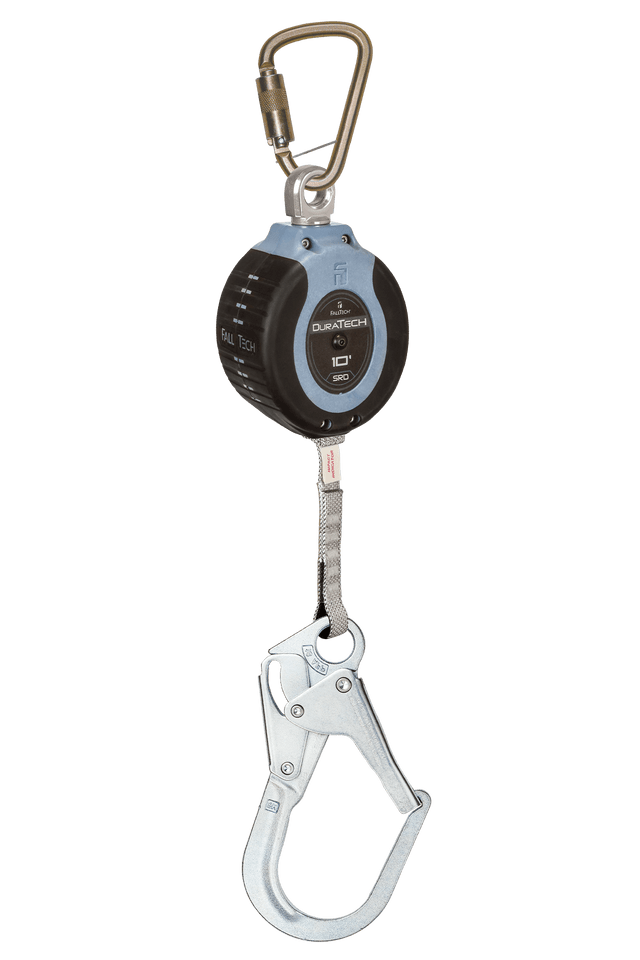 FallTech C82710SC3 DuraTech 10' Web SRD, Rebar Hook | CSA Z259.2.2
