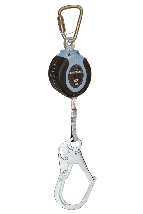 FallTech C82710SC3 DuraTech 10' Web SRD, Rebar Hook | CSA Z259.2.2
