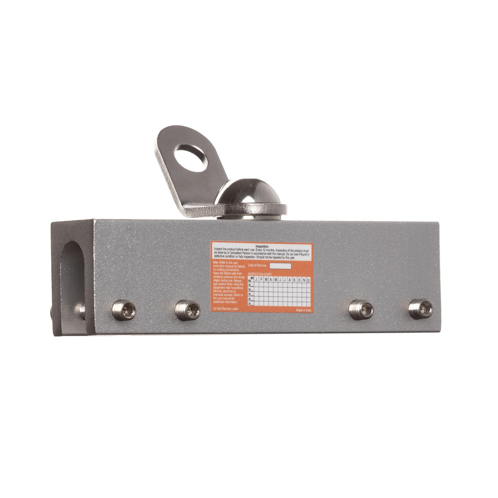 Malta Dynamics A6317 standing seam roof anchor, aluminum body with stainless swivel D-ring