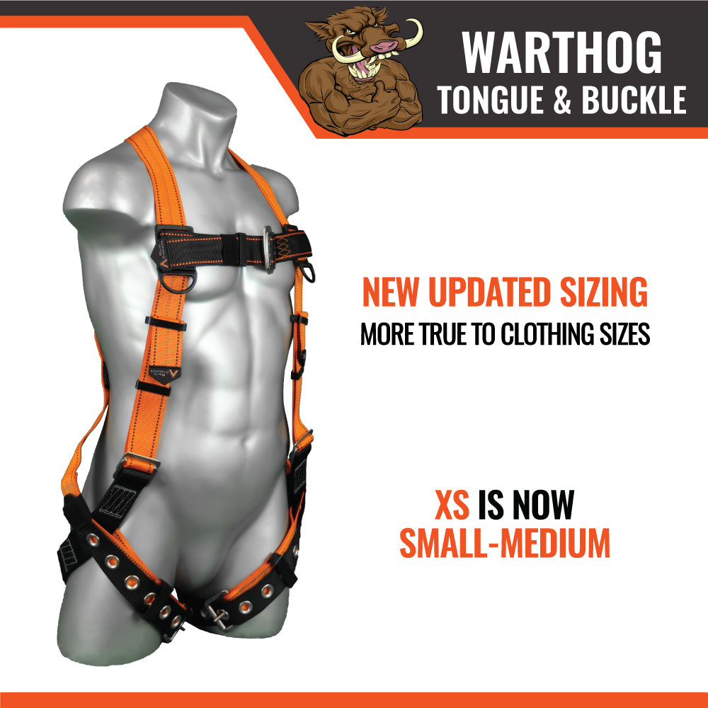 Malta Dynamics B2006 Warthog harness size chart