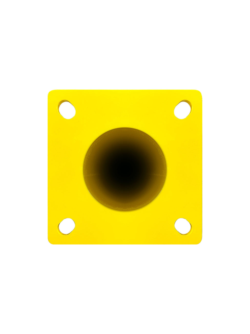 Frontline SB steel safety bollard, base view