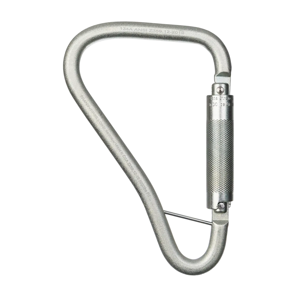 Malta Dynamics C1002 tower hook carabiner, gate closed