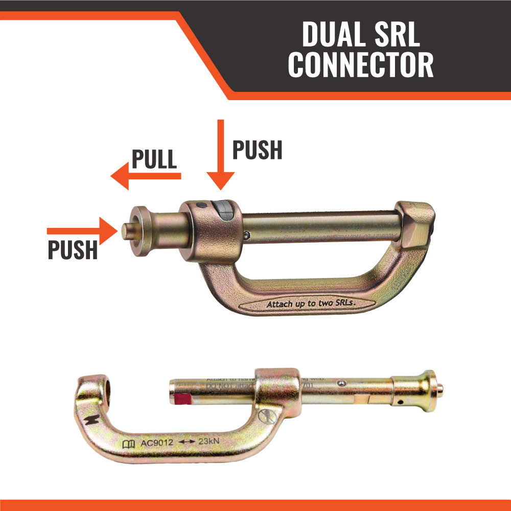 Malta Dynamics C1004 Dual SRL Connector, operation / how-to-use graphic