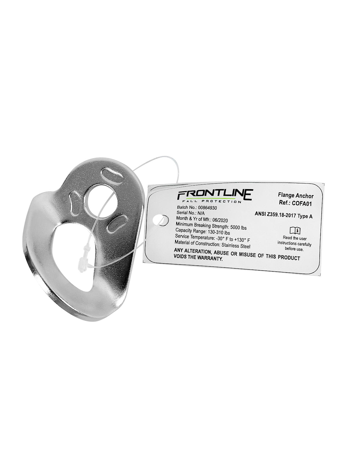 Frontline COFA01 flange anchor and COFA01RB bolt