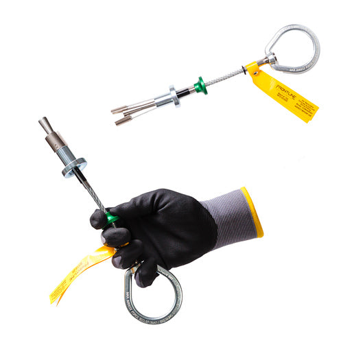 Frontline COB345KSV concrete anchor with swivelling D-ring, view 1