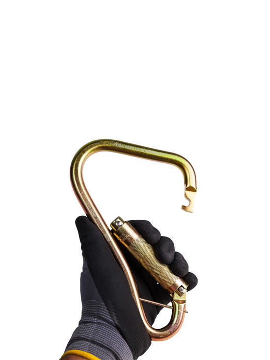 Frontline CSQ120 locking pin and gate, close-up