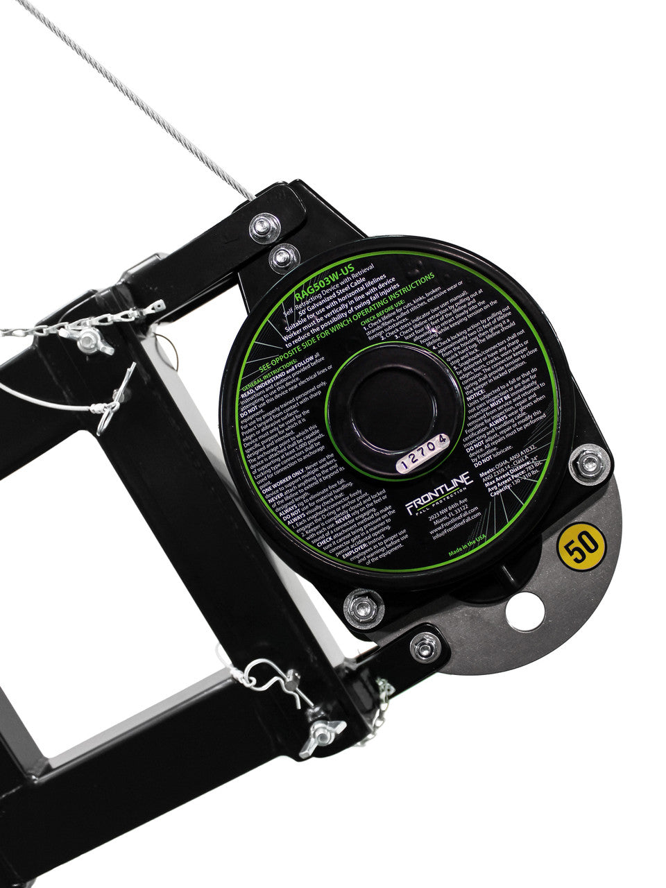 Frontline DAN75RA-US Patriot davit system, view 3