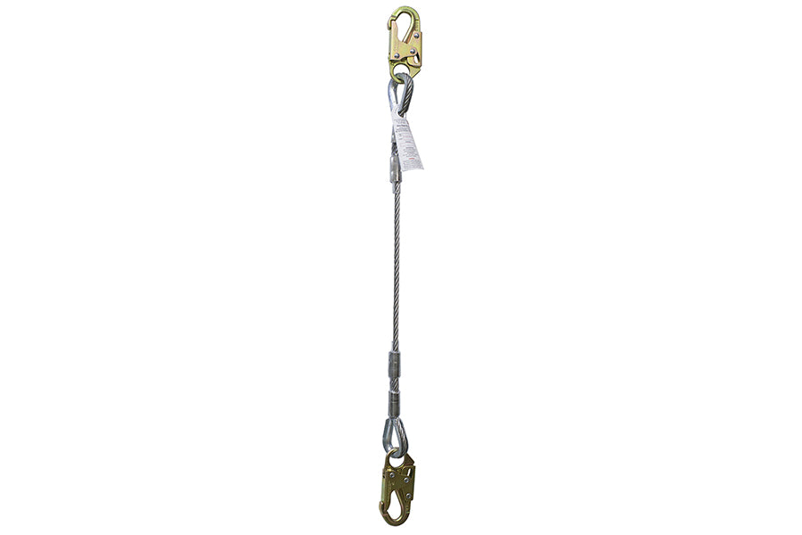 Super Anchor 3/8 in galvanized wire rope lanyard