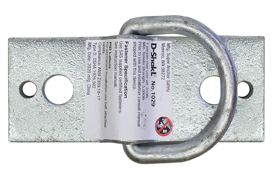 Super Anchor D-ShakL2 anchor with rotating D-ring (1029)