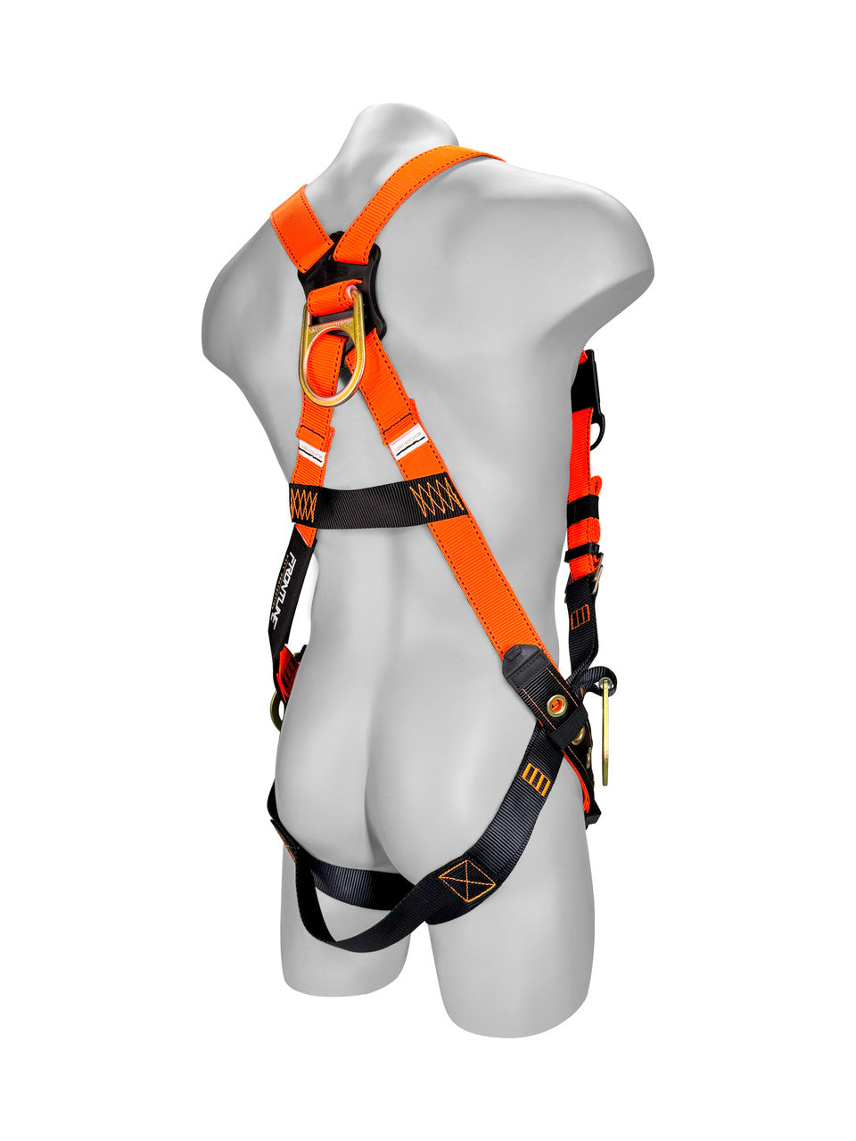 Frontline 100VTB Combat harness orange webbing and tongue-buckle legs