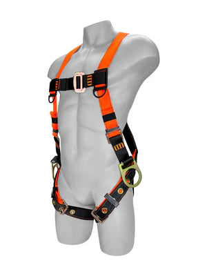 Frontline 100VTB-UN-3D Combat™ Economy Series Full Body Harness with Tongue Buckle Legs (Uni) - 3D Rings
