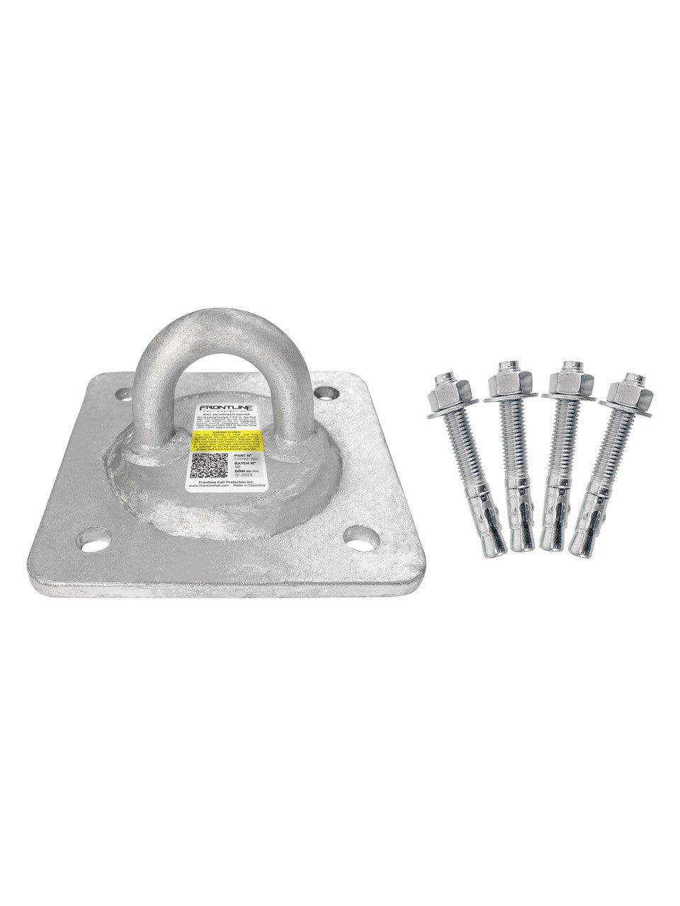 Concrete and Steel 10k Lbs Reusable Anchor Plate