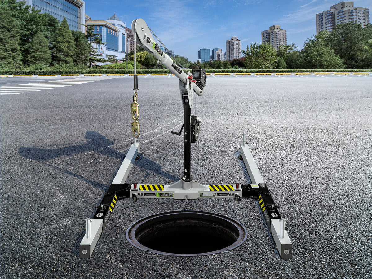 Frontline DAC H-base set up over an opening