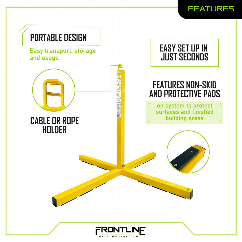 Frontline WLS16 warning line features chart
