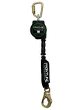 Frontline fall protection device with carabiners on a white background