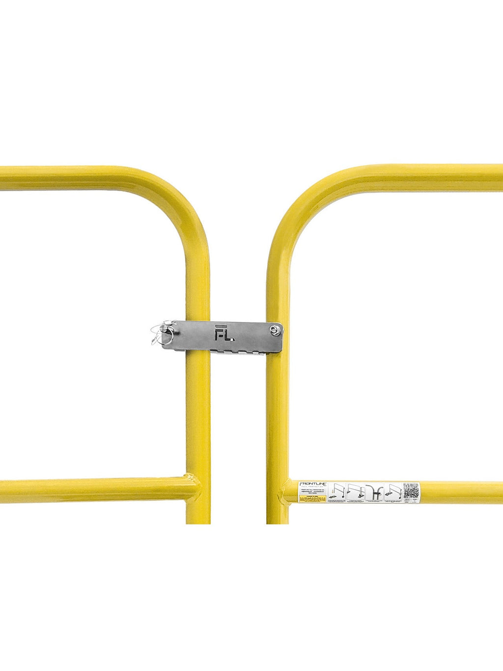 Frontline GUG55 yellow swing gate, detail