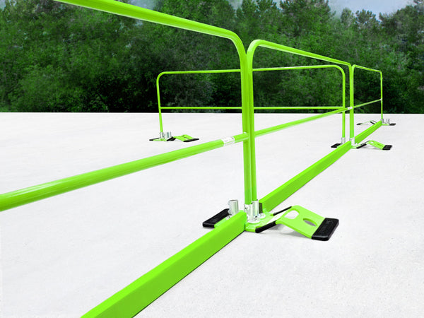 Frontline GUS75 Non-Penetrating Guardrail System Kit – 75' OSHA Compliant Roof Edge Protection Canada
