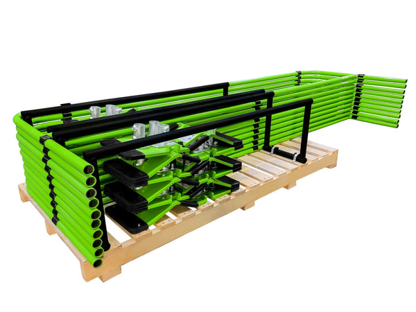 Frontline GUS10 Non-Penetrating Guardrail System Kit – 100' OSHA Compliant Roof Edge Protection Canada