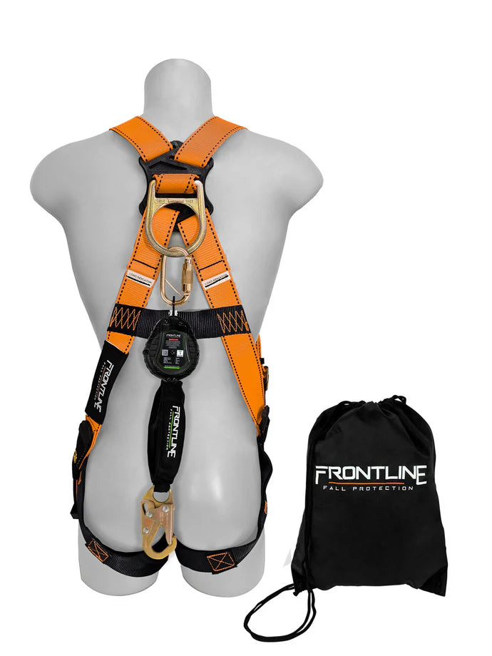 Frontline K100-RPW061S Combat™ Compliance Fall Protection Kit | Harness & 6' SRL Canada