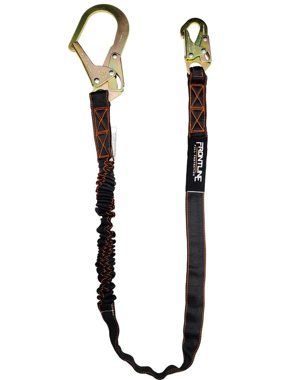 Frontline LIS61R Combat™ 6' Single Leg Rebar Hook Lanyard with Internal Shock Absorber | OSHA Fall Protection Canada