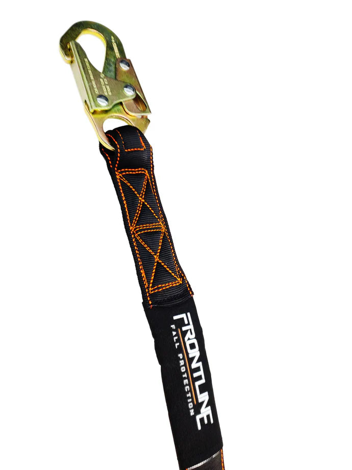 Frontline LIS61R Combat™ 6' Single Leg Rebar Hook Lanyard with Internal Shock Absorber | OSHA Fall Protection Canada