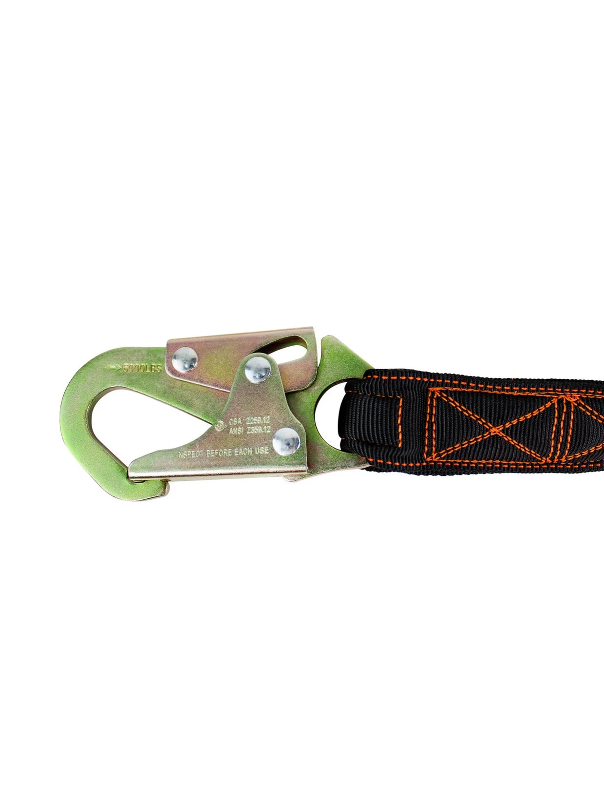 Frontline LIS61S Combat™ 6' Single Leg Lanyard with Internal Shock Absorber (Snaphook Ends)