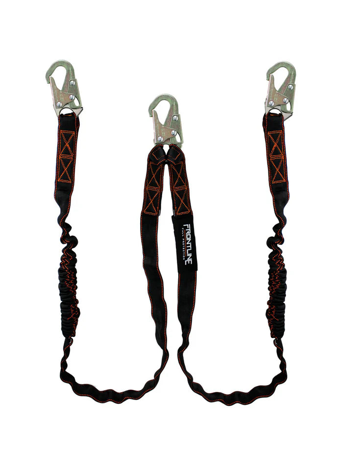Frontline LIS62S Combat™ 6' Double Leg Snaphook Shock Absorbing Lanyard | ANSI Z359.13 | Canada