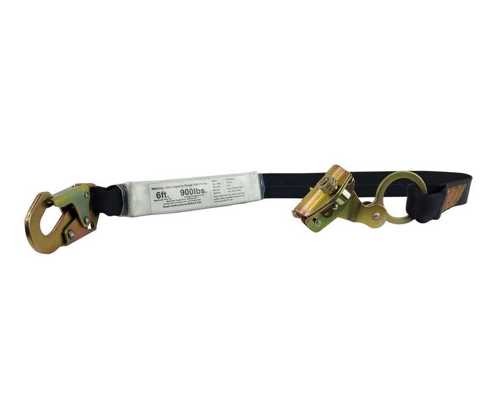 Frontline RGSS58ES rope grab opened to load a 5/8 in lifeline
