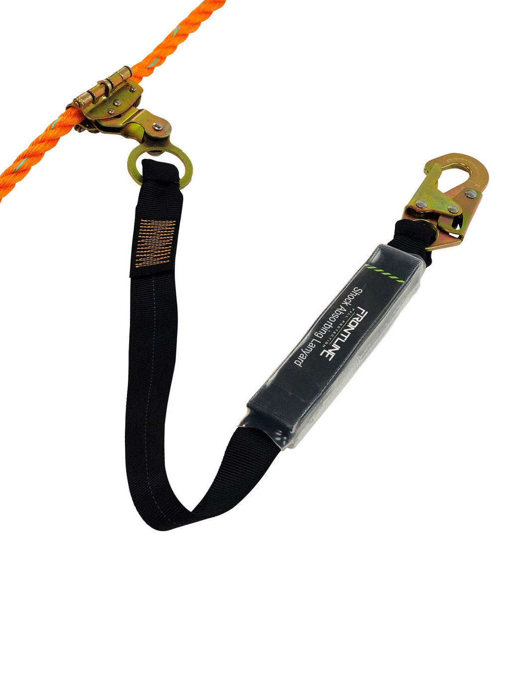 Frontline RGSS58ES openable rope grab with 3 ft shock-absorbing lanyard